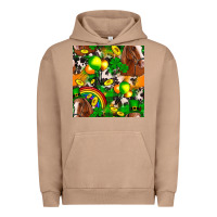 Pigment Burro St. Patrick's Day Horse With Balloons Urban Hoodie - FaDigitalArtStudio