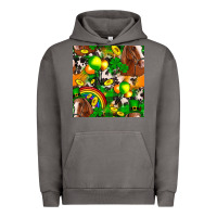 Pigment Tornado St. Patrick's Day Horse With Balloons Urban Hoodie - FaDigitalArtStudio