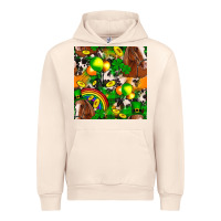 Sandshell St. Patrick's Day Horse With Balloons Urban Hoodie - FaDigitalArtStudio