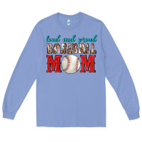 Colony Blue Loud And Proud Baseball Mom Long Sleeve Tee - BundleAndBundleShop