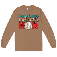 Toasted Coconut Loud And Proud Baseball Mom Long Sleeve Tee - BundleAndBundleShop