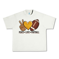 Pistachio peace love football revize Urban Heavy Tee - AdoDesignShop