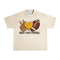 Sandshell peace love football revize Urban Heavy Tee - AdoDesignShop