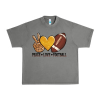 Tornado peace love football revize Urban Heavy Tee - AdoDesignShop