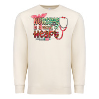 Sandshell Nursing is a work of heart Premium Sweatshirt - CowGirlArtShop