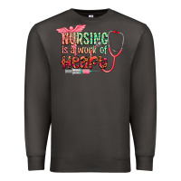 Smoke Nursing is a work of heart Premium Sweatshirt - CowGirlArtShop
