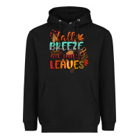 Black fall breeze and autumn leaves Heavyweight Hoodie - CowGirlArtShop