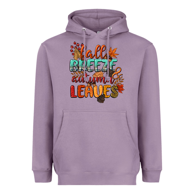 Fall Breeze And Autumn Leaves Heavyweight Hoodie by CowGirlArtShop | Teevron