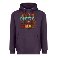 Plum fall breeze and autumn leaves Heavyweight Hoodie - CowGirlArtShop