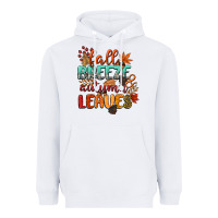 White fall breeze and autumn leaves Heavyweight Hoodie - CowGirlArtShop