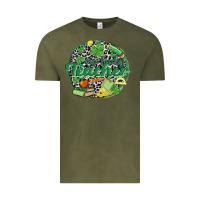 Vintage Olive one lucky teacher Vintage Tee - MaliasSmallBusiness