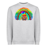 Heather Grey LGBTQ Pride Gnome Rainbow Heavyweight Sweatshirt - BundleAndBundleShop
