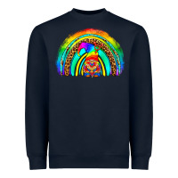 Navy LGBTQ Pride Gnome Rainbow Heavyweight Sweatshirt - BundleAndBundleShop