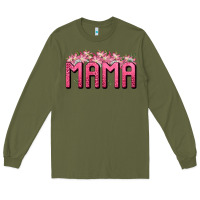 Army Green Western Mama Long Sleeve Tee - BundleAndBundleShop