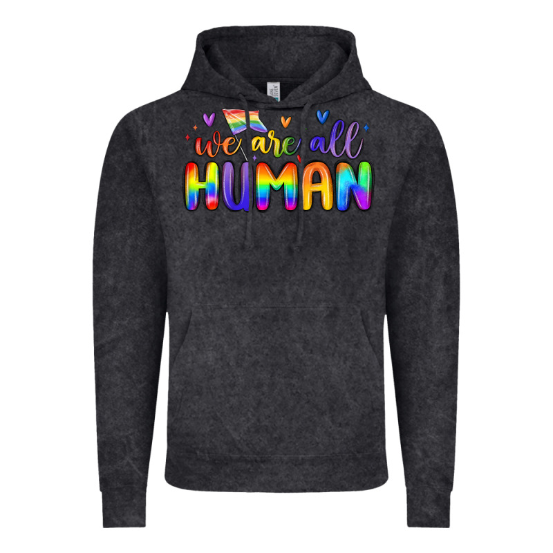 We Are All Human Vintage Hoodie by MaliasSmallBusiness | Teevron