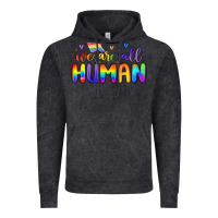 Vintage Black we are all human Vintage Hoodie - MaliasSmallBusiness