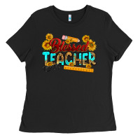 Black blessed teacher Ladies Tee - RanaPortraitStore