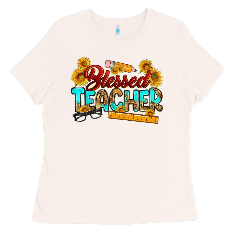 Blessed Teacher Ladies Tee by RanaPortraitStore | Teevron