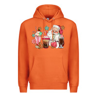 Carrot pink santa christmas santa coffe cups Premium Hoodie - CowGirlArtShop
