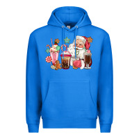 True Royal pink santa christmas santa coffe cups Premium Hoodie - CowGirlArtShop