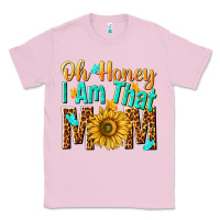 Bubblegum Pink oh honey i am that mom Classic Tee - NancyCooperArtShop