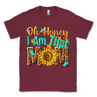 Burgundy oh honey i am that mom Classic Tee - NancyCooperArtShop