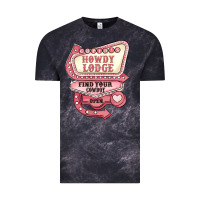 Cloud Black cupids howdy lodge find your cowboy open Vintage Tee - MaliasSmallBusiness