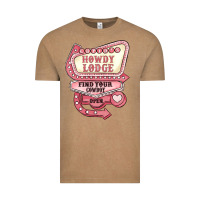 Vintage Coffee cupids howdy lodge find your cowboy open Vintage Tee - MaliasSmallBusiness
