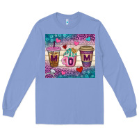Colony Blue Western Mom Coffee Cups Tumbler Long Sleeve Tee - BundleAndBundleShop