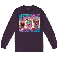 Plum Western Mom Coffee Cups Tumbler Long Sleeve Tee - BundleAndBundleShop