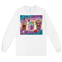 White Western Mom Coffee Cups Tumbler Long Sleeve Tee - BundleAndBundleShop