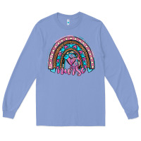 Colony Blue leopard cowhide nurse rainbow Long Sleeve Tee - JahusDesignShop
