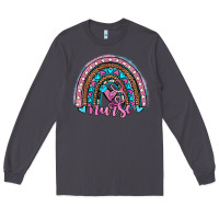 Smoke leopard cowhide nurse rainbow Long Sleeve Tee - JahusDesignShop
