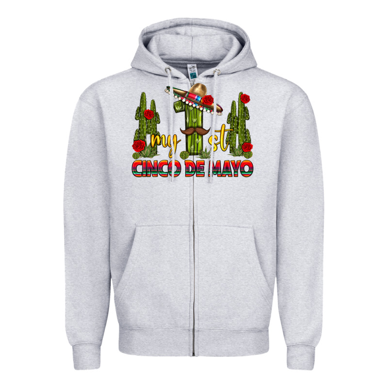My 1st Cinco De Mayo Zipper Hoodie by texasbilliewilder | Teevron