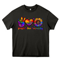 Asphalt peace love equality Heavy Core Tee - JahusDesignShop