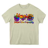 Mossy peace love equality Heavy Core Tee - JahusDesignShop