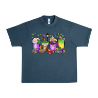 Midnight Navy mardi gras coffee cups Urban Heavy Tee - MaliasSmallBusiness