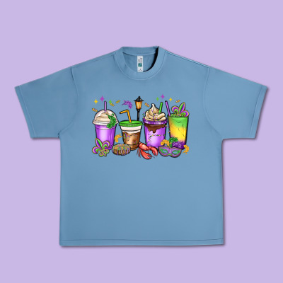Mardi Gras Coffee Cups Urban Heavy Tee Designed By Maliassmallbusiness