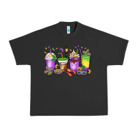 Pigment Black mardi gras coffee cups Urban Heavy Tee - MaliasSmallBusiness