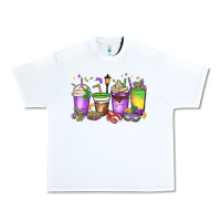 White mardi gras coffee cups Urban Heavy Tee - MaliasSmallBusiness
