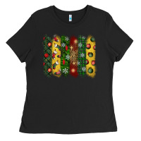 Black christmas brushstroke Ladies Tee - BundleAndBundleShop