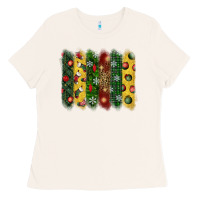 Bone christmas brushstroke Ladies Tee - BundleAndBundleShop