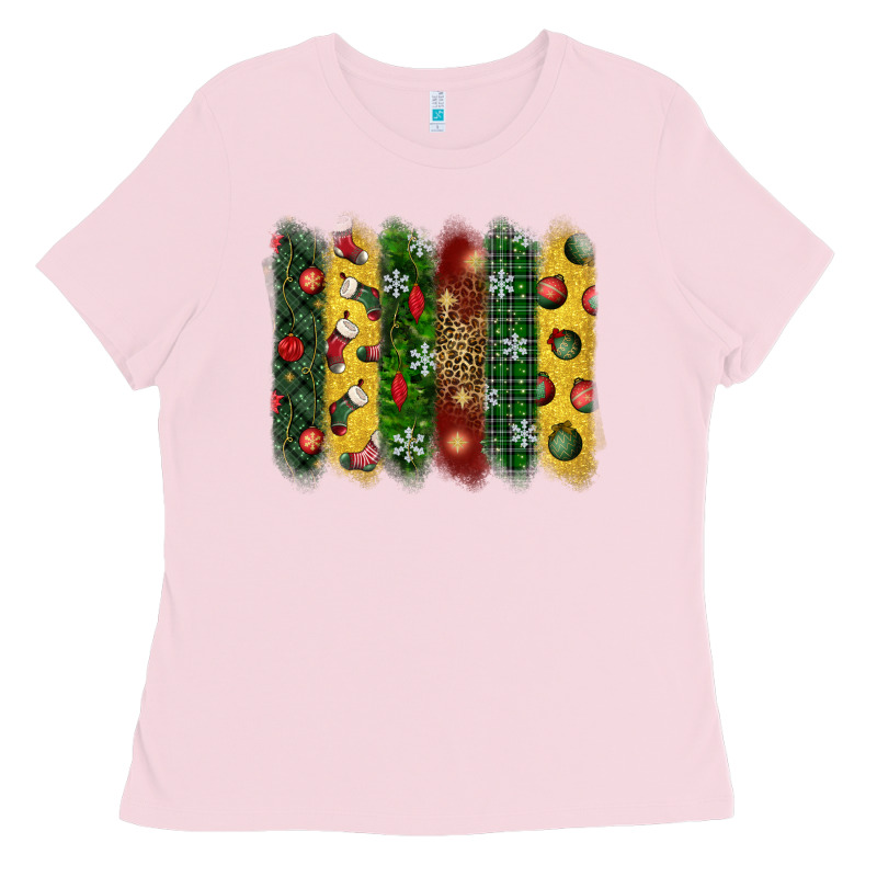 Christmas Brushstroke Ladies Tee by BundleAndBundleShop | Teevron