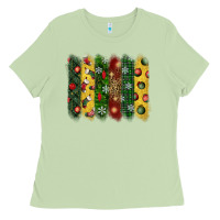 Matcha christmas brushstroke Ladies Tee - BundleAndBundleShop