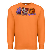 Carrot peace love basketball Premium Sweatshirt - HowdyJamesFarm
