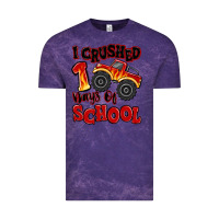 Cloud Purple i crushed 100 days of school monster truck Vintage Tee - MaliasSmallBusiness