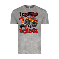 I Crushed 100 Days Of School Monster Truck Vintage Tee | Teevron