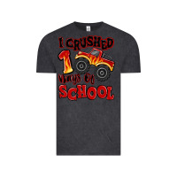 Vintage Black i crushed 100 days of school monster truck Vintage Tee - MaliasSmallBusiness