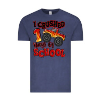 Vintage Denim i crushed 100 days of school monster truck Vintage Tee - MaliasSmallBusiness