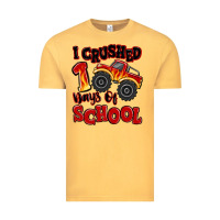 Vintage Mustard i crushed 100 days of school monster truck Vintage Tee - MaliasSmallBusiness